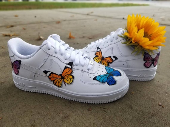 Hand painted nike air force 1 | Etsy