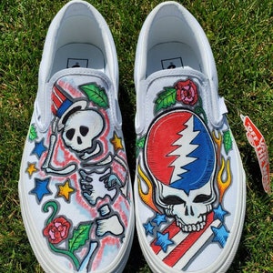 custom grateful dead shoes