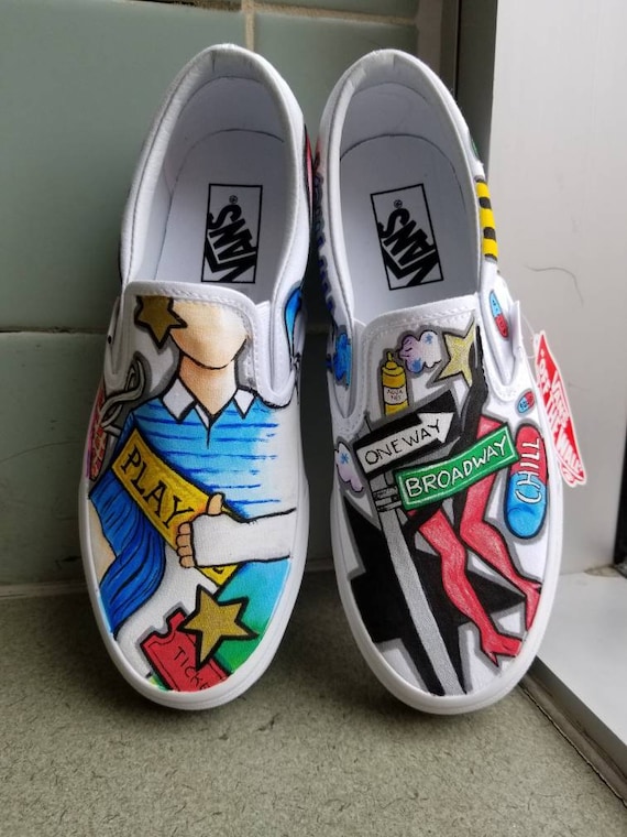 CUSTOM Vans Slip on Sneakers 