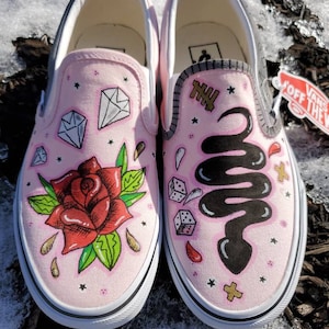 CUSTOM Vans slip on sneakers image 1