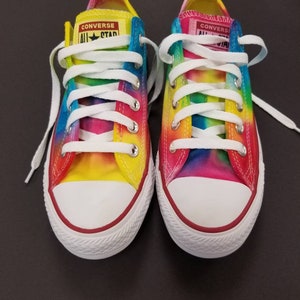 Hand dyed Converse sneakers