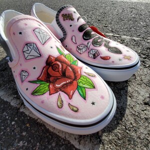 CUSTOM Vans slip on sneakers image 2