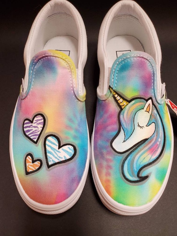 CUSTOM Kids Vans Slip on Sneakers