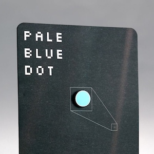 Pale Blue Dot - enamel lapel pin