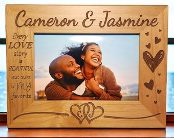 Couples | Custom Picture Frame |  Every Love Story is Beautiful | Valentines Day Gift | Anniversary Gift | Wedding Gift | Husband-Wife Gift