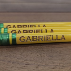 Ticonderoga My First Round | My First Tri-Write | Jumbo Pencils | Laser Engraved with Name | Back To School Supplies