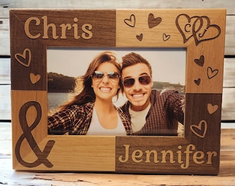 Couples Personalized Gift | Custom Frame for Valentine&#39;s Day, Anniversary & Wedding | Unique Keepsake for Boyfriend and Girlfriend