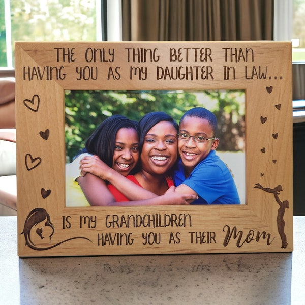 Only Thing Better Than Having You as My Daughter In Law | Mother's Day gift | Birthday| Gift for Daughter and Mother in Law Frame