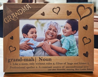 Grandma Picture Frame | Gift for Grandma | Gift for Grandmother | Mother's Day Gift | Birthday Gift | Christmas Gift | Grandparents Day