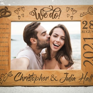 Personalized &quot;WeDo&quot; Wedding Picture Frame | Perfect Gift | Wedding Gift | Marriage | Anniversary Gift | Gift for Couple