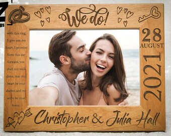 Personalized &quot;WeDo&quot; Wedding Picture Frame | Perfect Gift | Wedding Gift | Marriage | Anniversary Gift | Gift for Couple