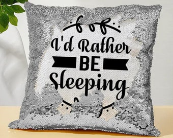 Funny Mother Pillow | Square Sequin Pillow and Pillowcase