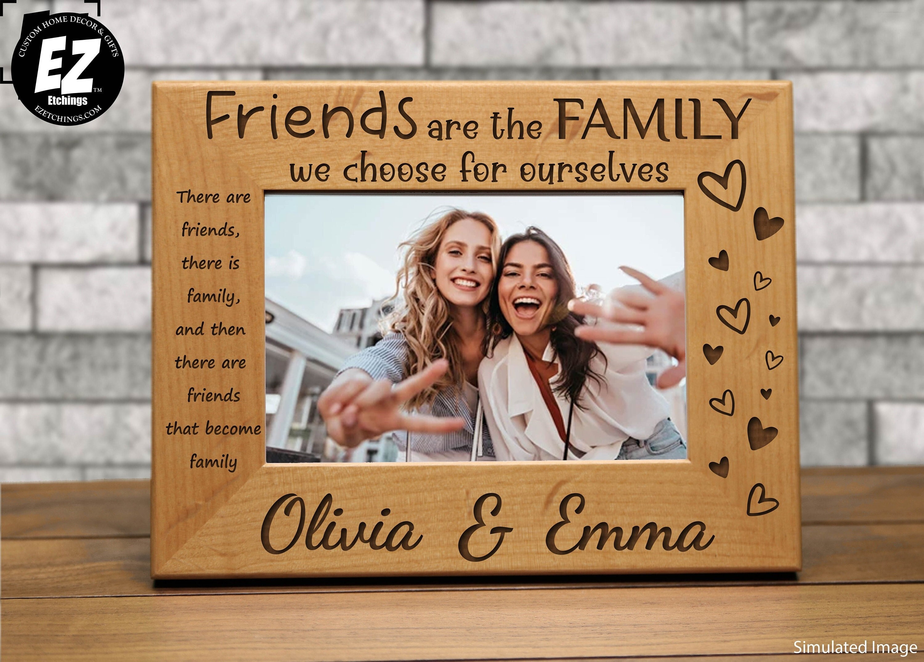 Friends Personalized Picture Frame | Friends Are the Family We
