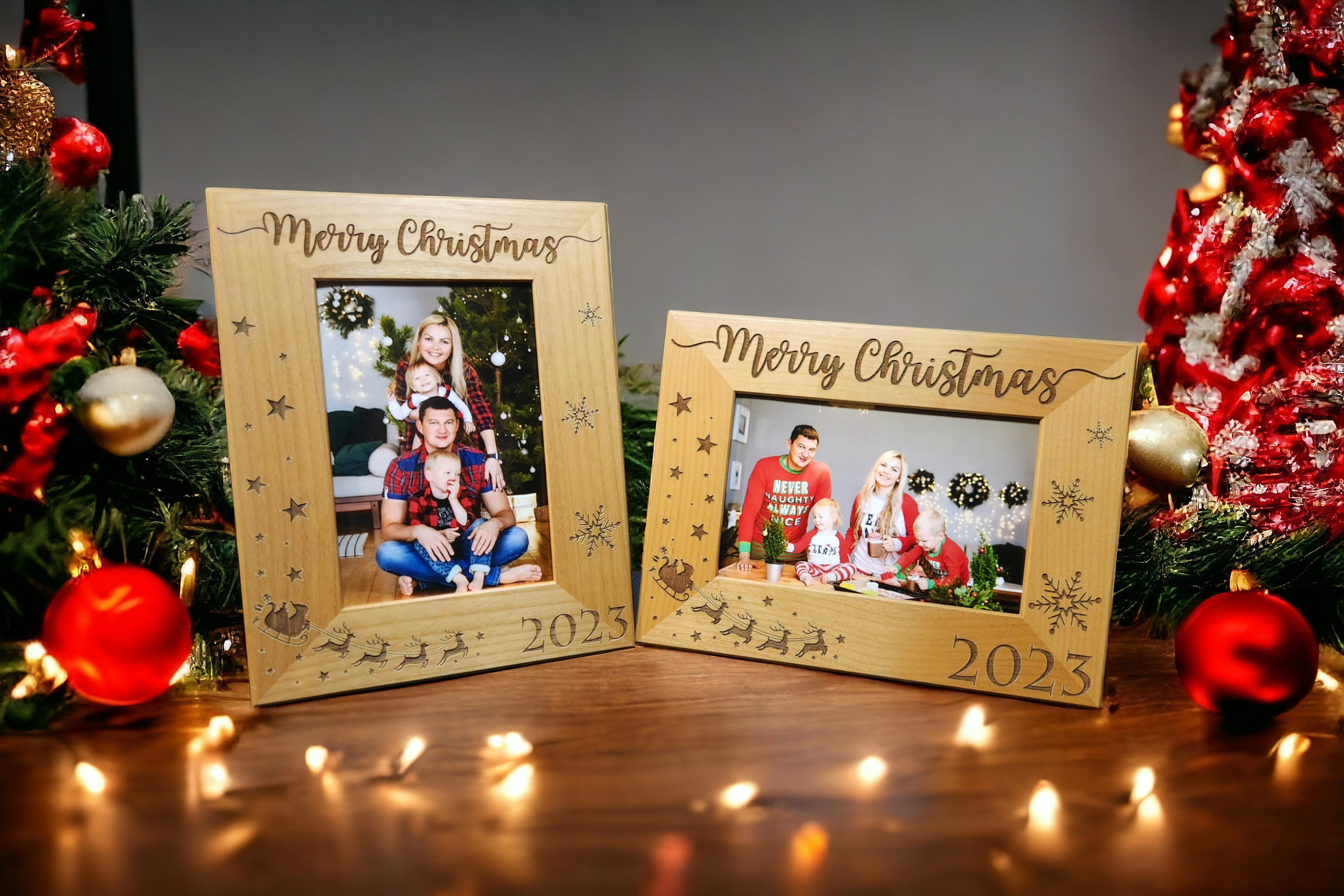 67.クリスマス アート作品 フレーム付き アート・写真