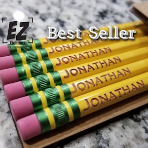 Back To School Supplies | 6 styles | Teacher Appreciation | Ticonderoga Brand | Laser Engraved Pencils | Tri-Write | Tri-Write Black
