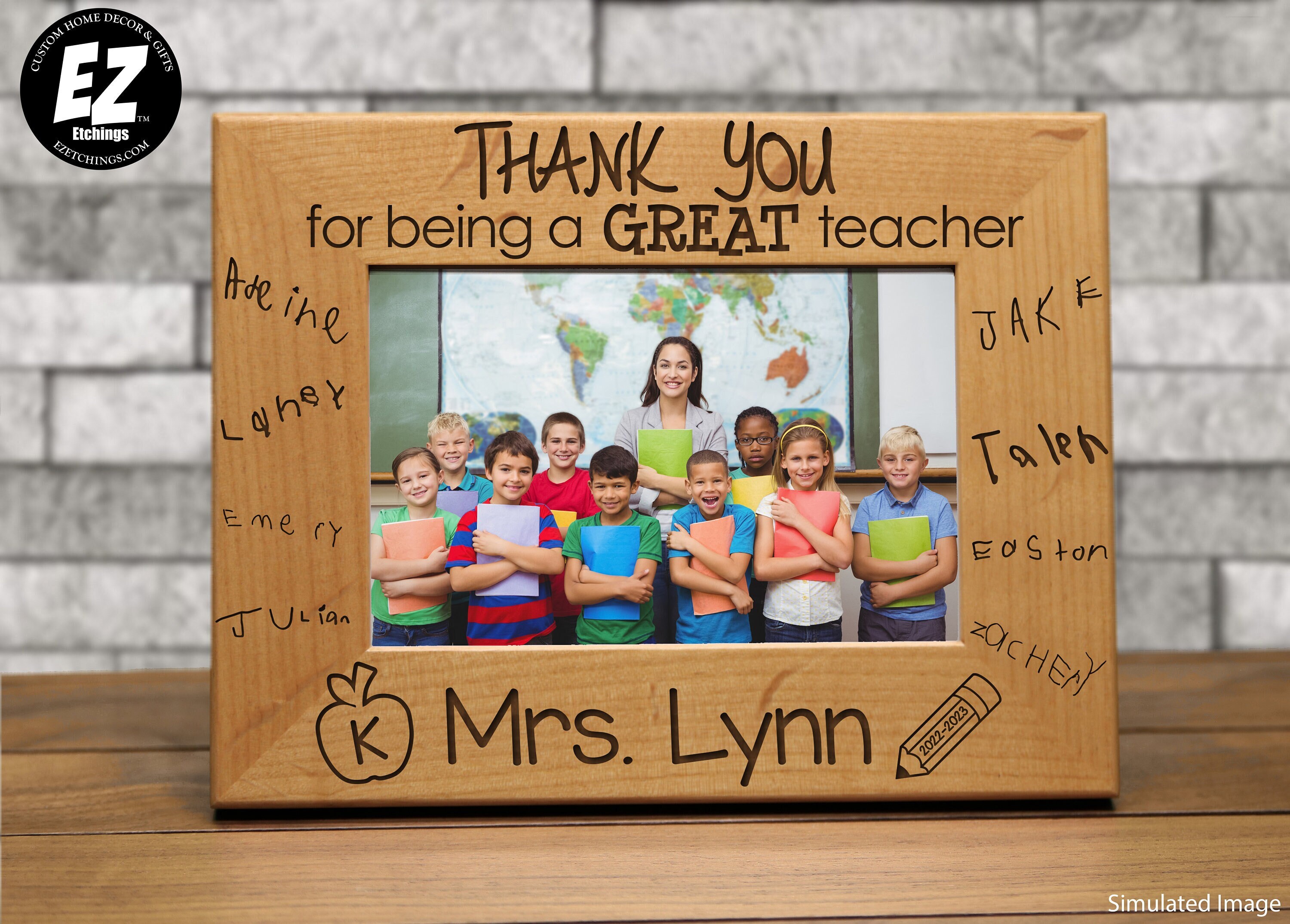 Teacher Appreciation GiftTeacher Thank You Gift Handwritten Laser