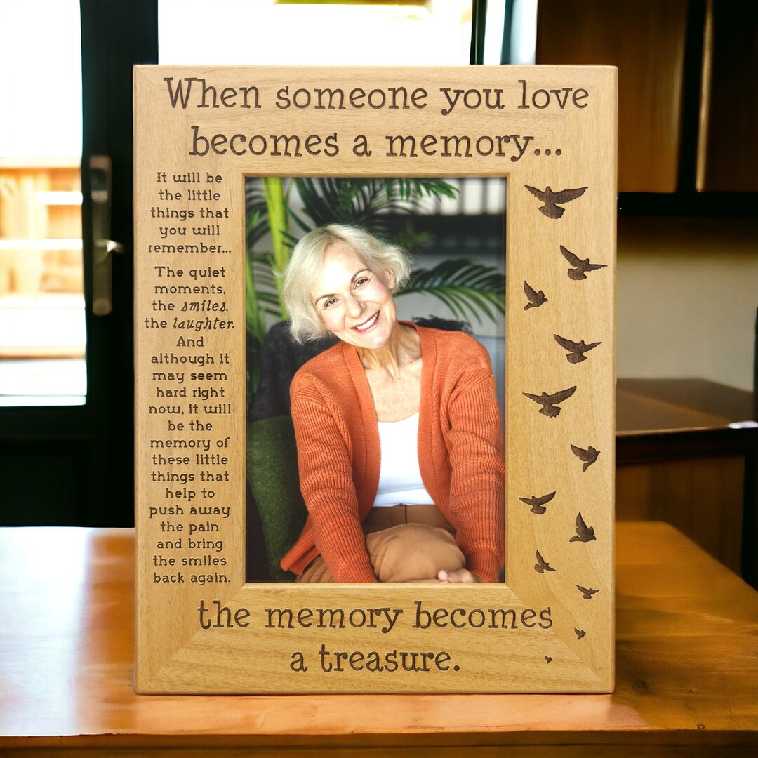 Memory Frame for Loss of Loved One | Memorial Keepsake | Sympathy Gift ...