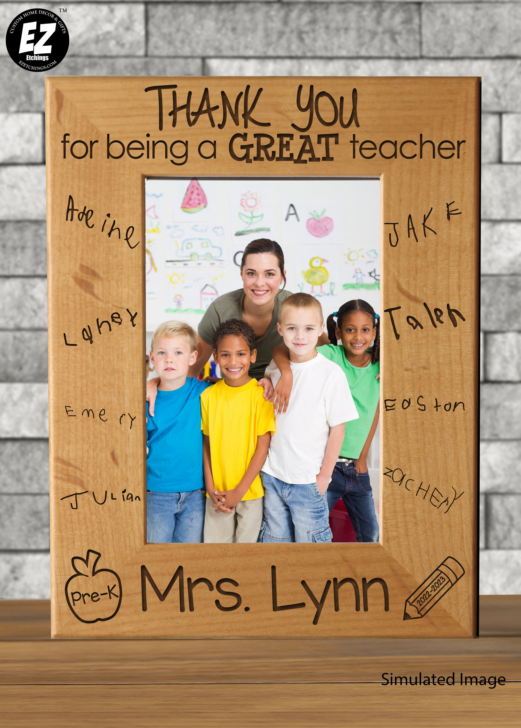 Teacher Appreciation GiftTeacher Thank You Gift Handwritten Laser