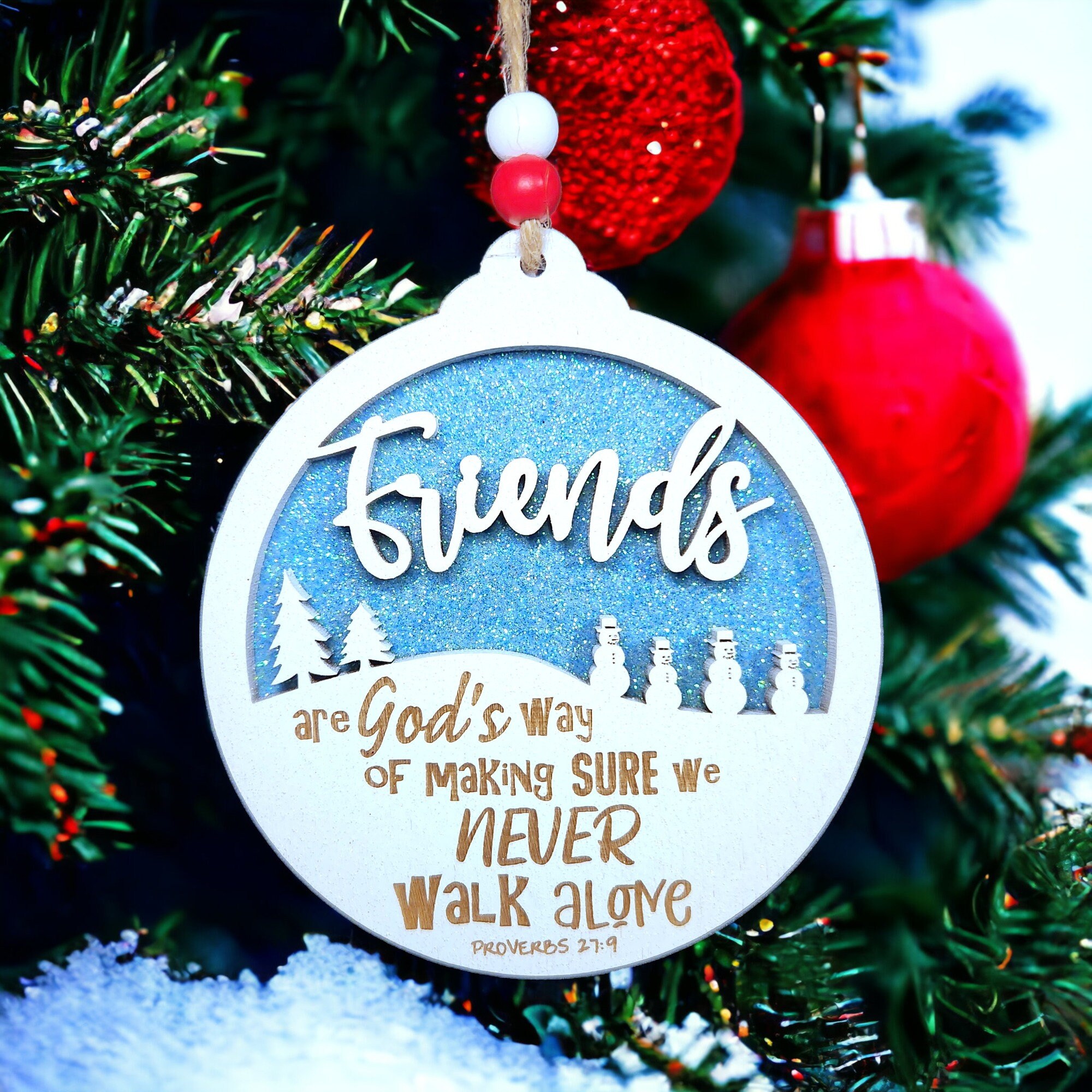 thumbnail image 2 of Friends Never Walk Alone Ornament 2 of 9