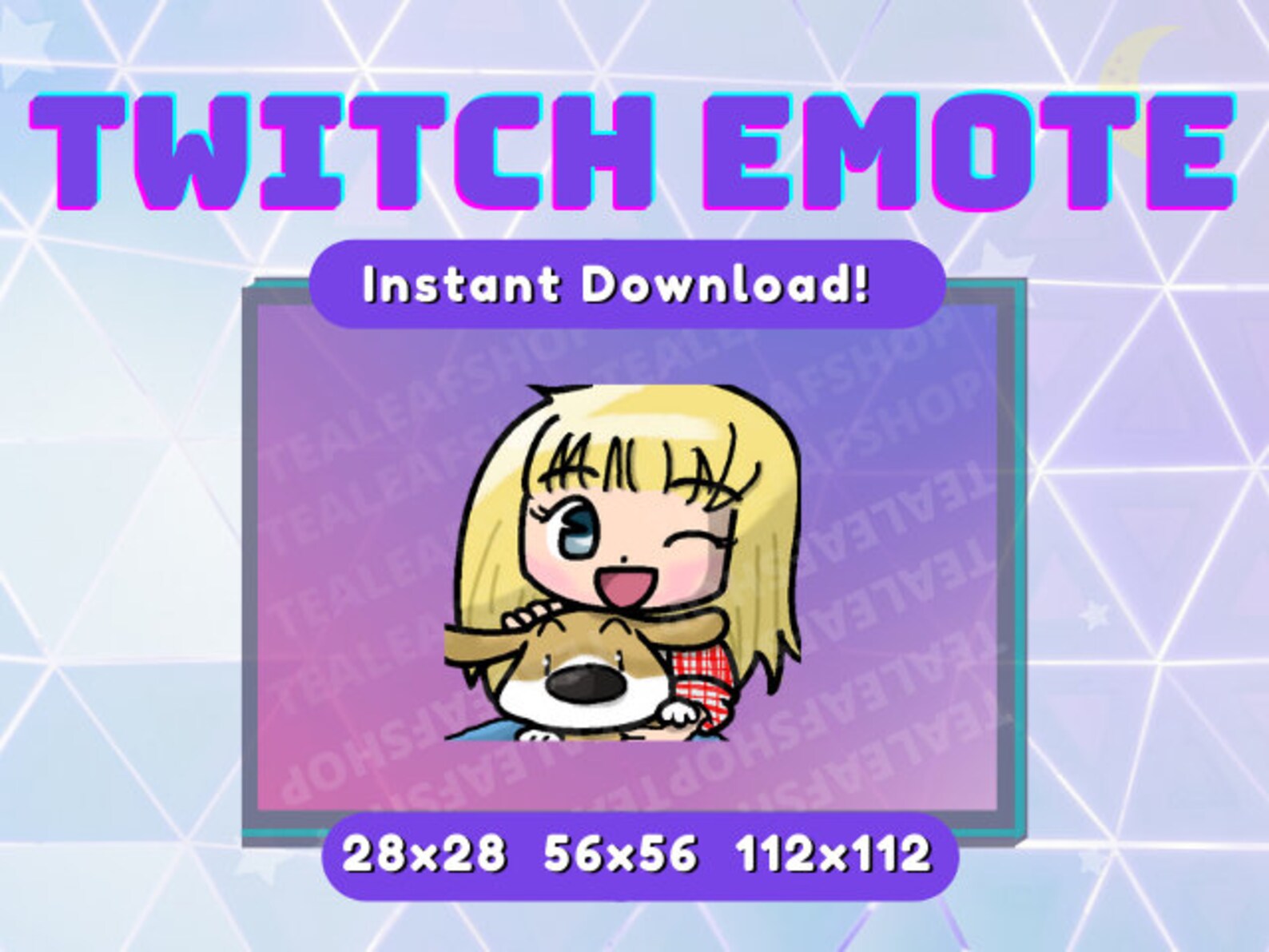 Farm Girl Wink Emote Twitch Emotes Farming Game Cozy Cute Etsy