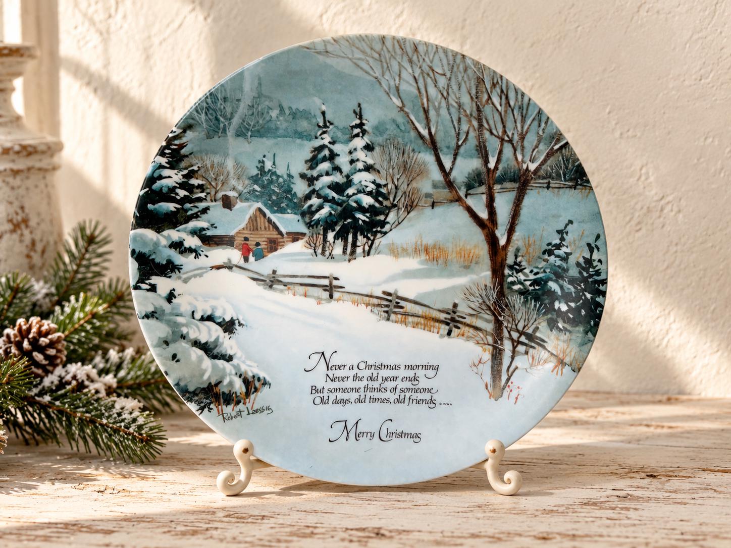 Winter Scene Plates - Etsy