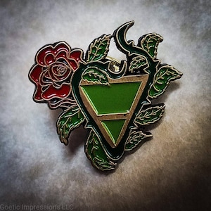 Earth Element Enamel Pin // Alchemical Symbol Elemental Lapel Pin