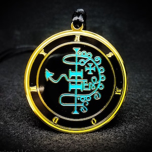 Asmoday Sigil Amulet (Asmodeus)  // Ars Goetia Demon Seal Pendant // Lesser Key of Solomon Goetic Ritual Occult Magick Lamen