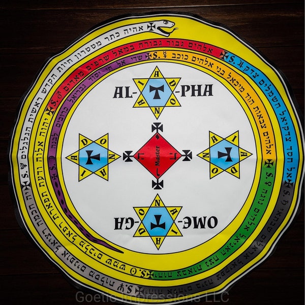 Circle of Solomon from the Lesser Key of Solomon: Ars Goetia in Hebrew or Latin