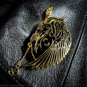 Baphomet Hard Enamel Pin: Praying Goat of Mendes
