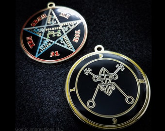 Bael Sigil Pendant // Ars Goetia Seal // Lesser Key of Solomon Goetic Ritual lamen for summoning demons