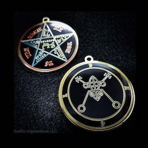 Bael Sigil Pendant // Ars Goetia Seal // Lesser Key of Solomon Goetic Ritual lamen for summoning demons