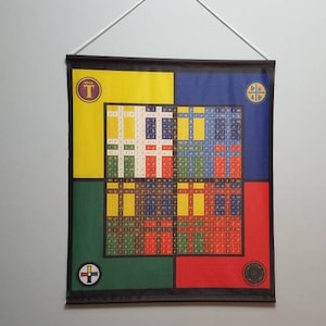 Enochian Elemental Watchtower Banner Flags