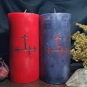 Lilith Sigil Candle, demoness seal candle for devotional summoning