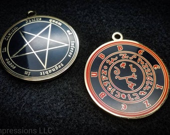 BEELZEBUB Sigil Pendant, Satanic Ritual Medallion