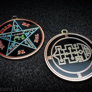 Seal of Raum // Ars Goetia Demon Sigil // Lesser Key of Solomon Goetic Ritual Medallion ~  Occult Altar Tools for Summoning