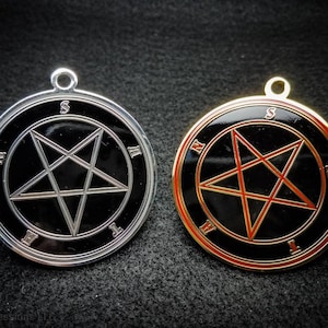 Satan Sigil Anhänger, satanische Ritual Medaillon