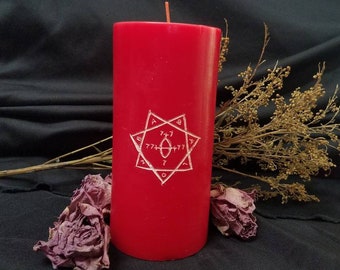 Star of Babalon Sigil Candle