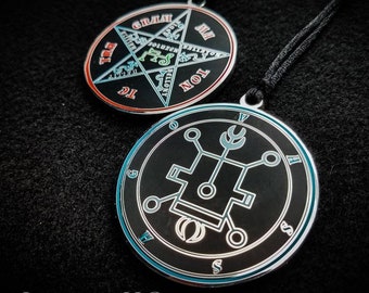 Vassago Sigil Pendant: Goetia Seal, Lesser Key of Solomon, Occult Grimoire