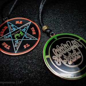 Seal of Vepar Sigil Medallion // Ars Goetia Demon Pendant // Lesser Key of Solomon Goetic Ritual Amulet // Occult Magick Lamen
