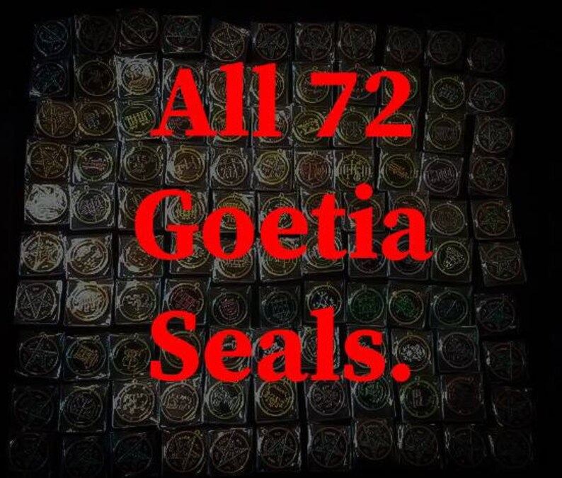 All 72 Ars Goetia Seal Medallions / Goetic demon sigils from | Etsy