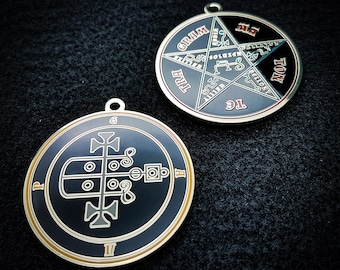 Seal of Gaap  // Ars Goetia Demon Sigil // Lesser Key of Solomon Goetic Ritual Medallion //  Necklace Tetragrammaton Occult Grimoire
