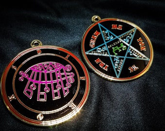 Bifrons Sigil Pendant // Ars Goetia Demon Seal // Lesser Key of Solomon Goetic Ritual Medallion // Occult  Magick