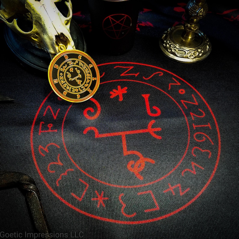 Beelzebub Altar Cloth // Satanic Decor or Wall Hanging image 4