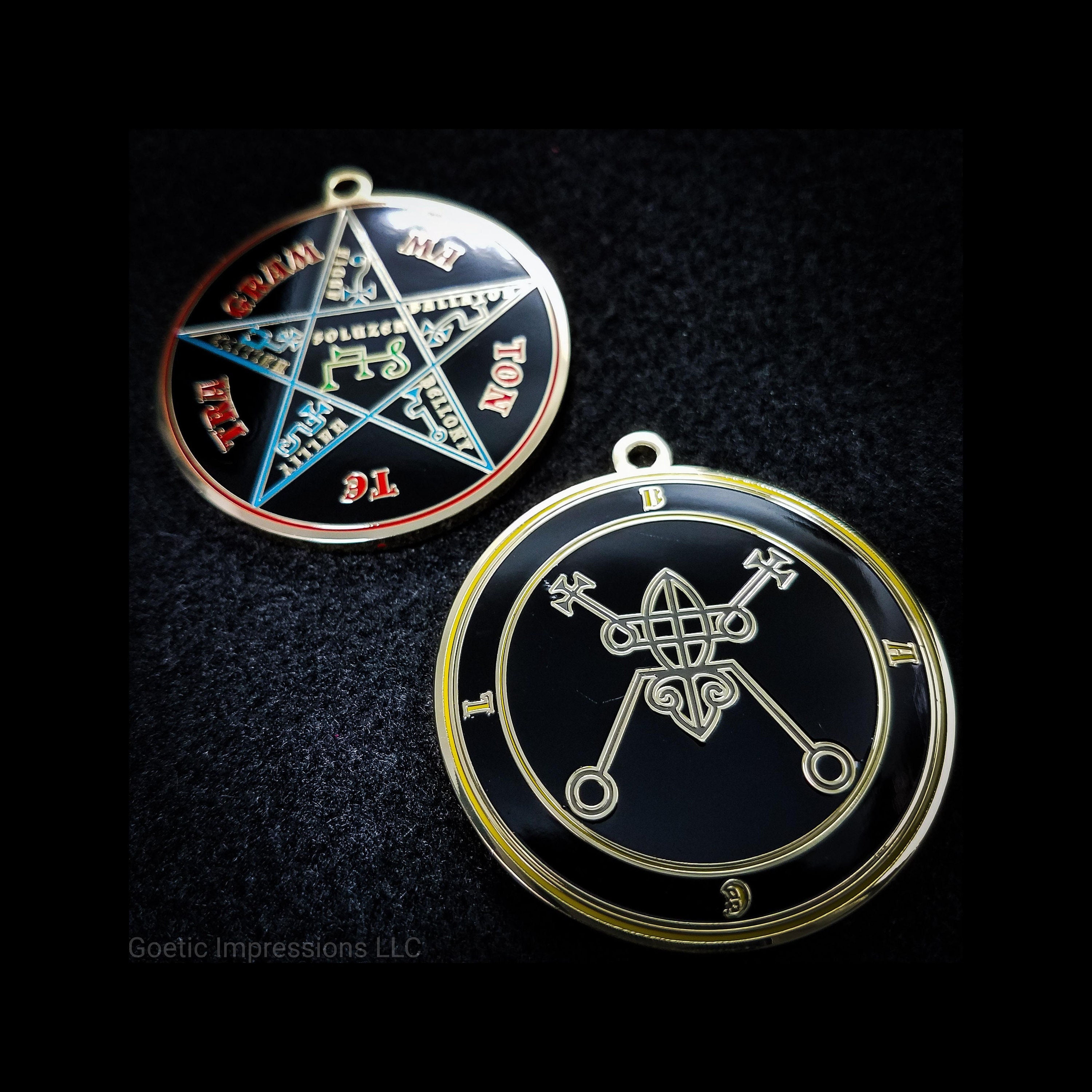 Bael Sigil Medallion: Lesser Key of Solomon Goetic Sigil Medallion 