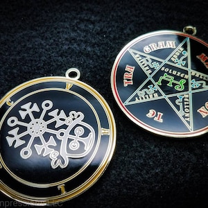 Seal of Valac  // Ars Goetia Demon Sigil // Lesser Key of Solomon Goetic Ritual Medallion / Necklace Demonic Summoning Magick Occult Pendant