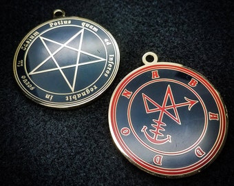 Abaddon Sigil Pendant, Satanic Ritual Medallion