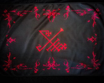 Lucifuge Rofocale Altar Cloth // Satanic Decor or Wall Hanging