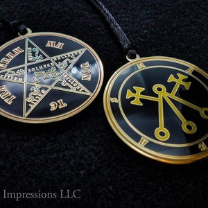 Sello de Marbas // Ars Goetia Demon Sigil // Llave menor del medallón ritual goético de Salomón / Invocación de evocación de collar