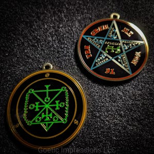 Ose Sigil Necklace // Ars Goetia Demon Seal // Lesser Key of Solomon Goetic Ritual Lamen