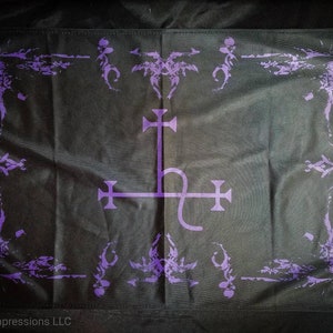 Purple Lilith Altar Cloth // Left Hand Path Altar cloth // Luciferian Altar Cloth